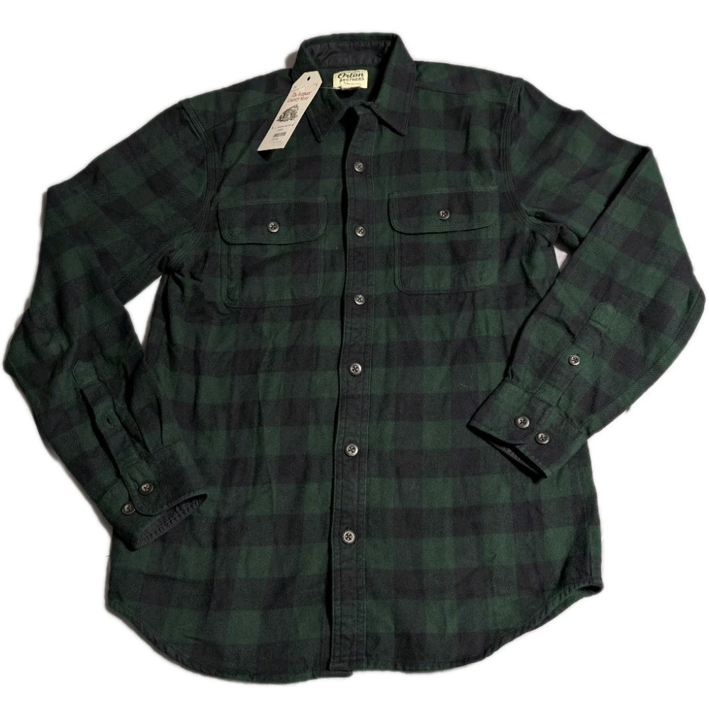 Orton Brothers Blackwatch‎ Flannel Shirt Mens Small Vermont Country Store NWT